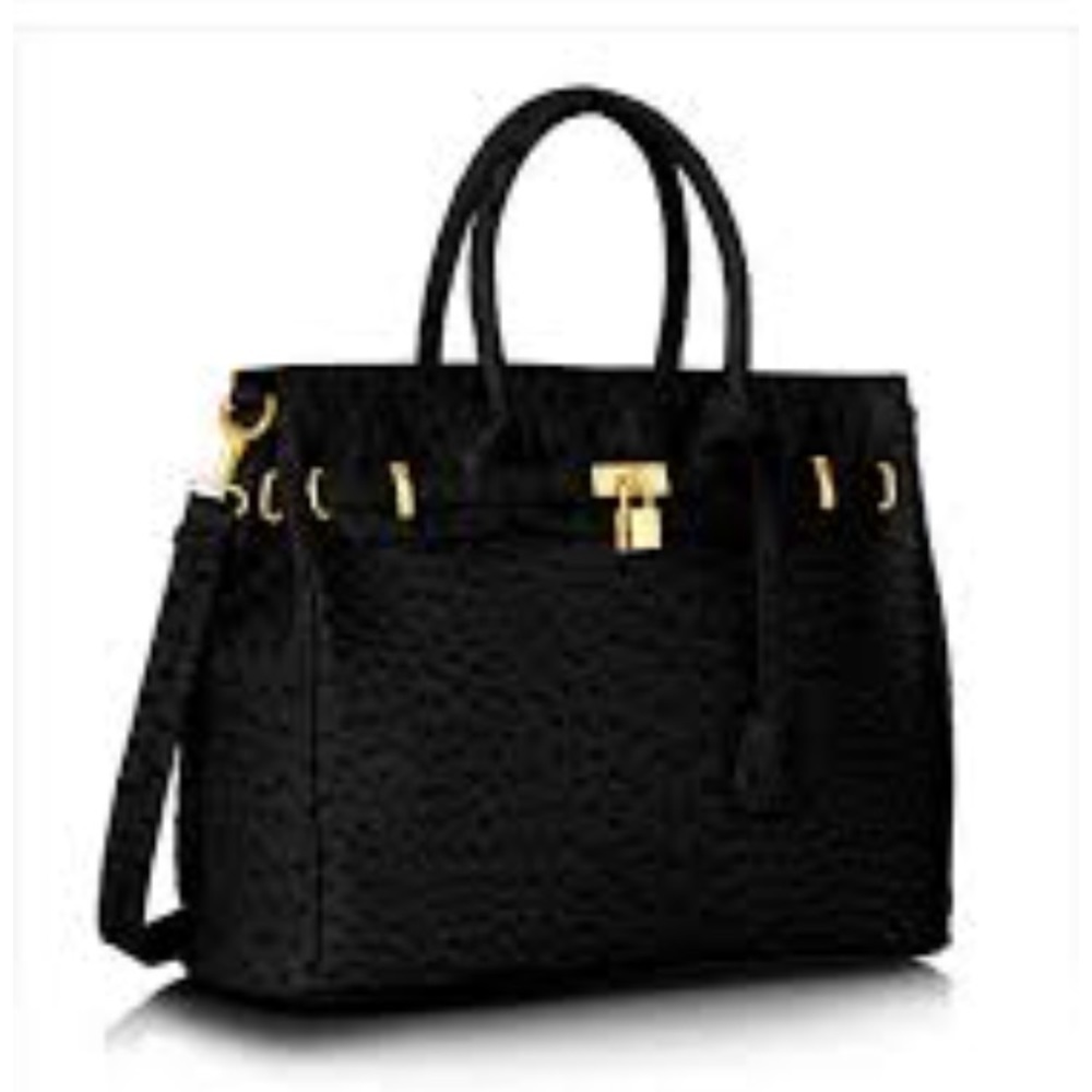 *I accept reasonable offers JustFab Law Bag, Black